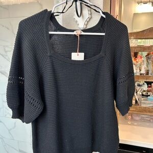Skies Are Blue Black Women's Sweater